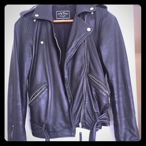 Genuine Leather Moto Jacket